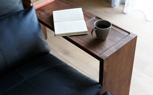 天然木 の サイドテーブル / ウォールナット材 または オーク材 【HIRASHIMA】 LIBERIA PLUS Side Table 028 受注生産