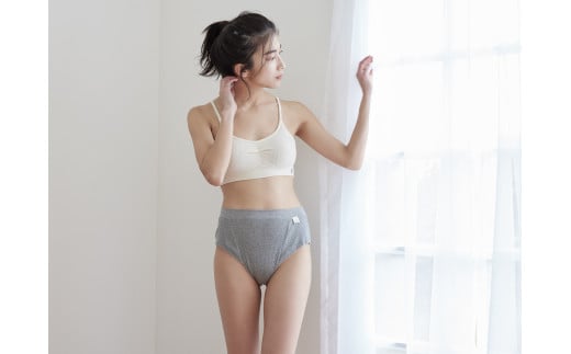 hinna ふわリブ オーガニックコットン ふんどしショーツ【2枚セット】