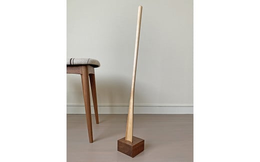 靴べら ＆ スタンド 【靴べら樹種：バーチ/スタンド樹種：ウォールナット】インテリア