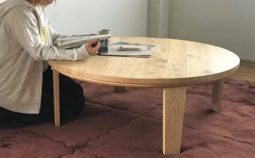 直径90cm 【栗の木】 丸のこたつ  [こたつ単体 / 掛け布団無し] こたつ インテリア