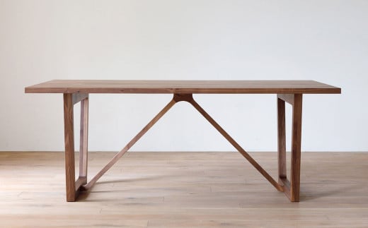 天然木 の上質な手触り ダイニングテーブル / ウォールナット材 または オーク材 【HIRASHIMA】 ELEVATO Dining Table 196 受注生産