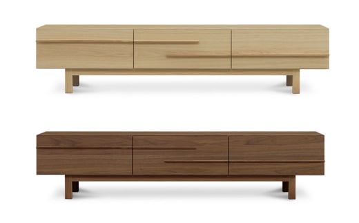 ノコ テレビボード 180【ウォールナット/オーク】 家具 天然木