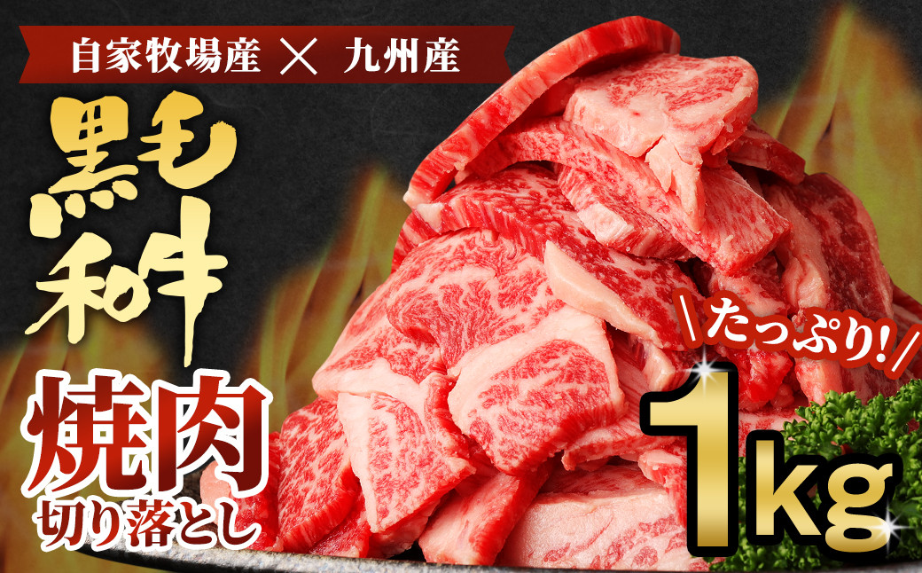 【数量限定】黒毛和牛 焼肉 切落し 1000g