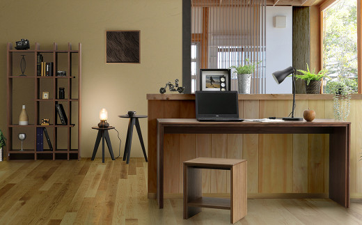 ノコ デスク 100【ウォールナット/オーク】