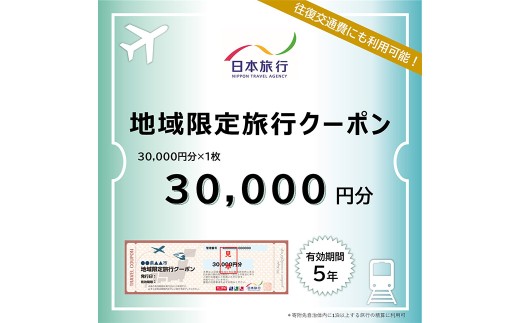 福岡県柳川市 日本旅行 地域限定旅行クーポン30,000円分（30,000円分×1枚）