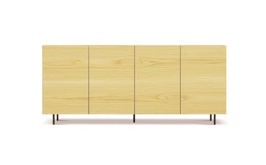 フロート サイドボード 160 【ウォールナット/オーク】 インテリア 天然木