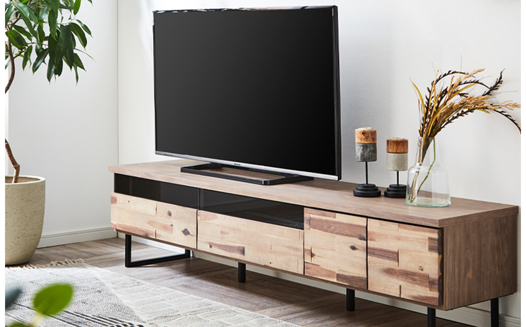 サンディー 180 TV (ナチュラル・グレージュ) TVボード テレビ台 家具 インテリア