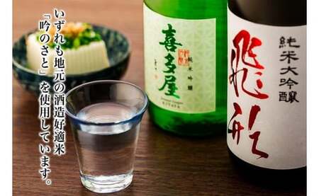 ＜純米大吟醸＞飛形＜純米吟醸＞吟のさと【720ml】2本セット 日本酒 お酒 飲み比べ 逸品 福岡県 八女市