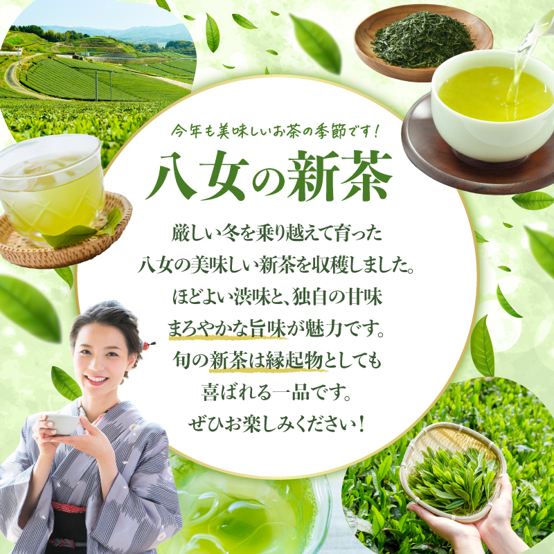 【2027年産 新茶予約】八女茶100％ 特選八十八夜新茶 100g缶詰×２ ギフト包装 ＜岩崎園製茶＞ ｜2027年5月初旬頃発送