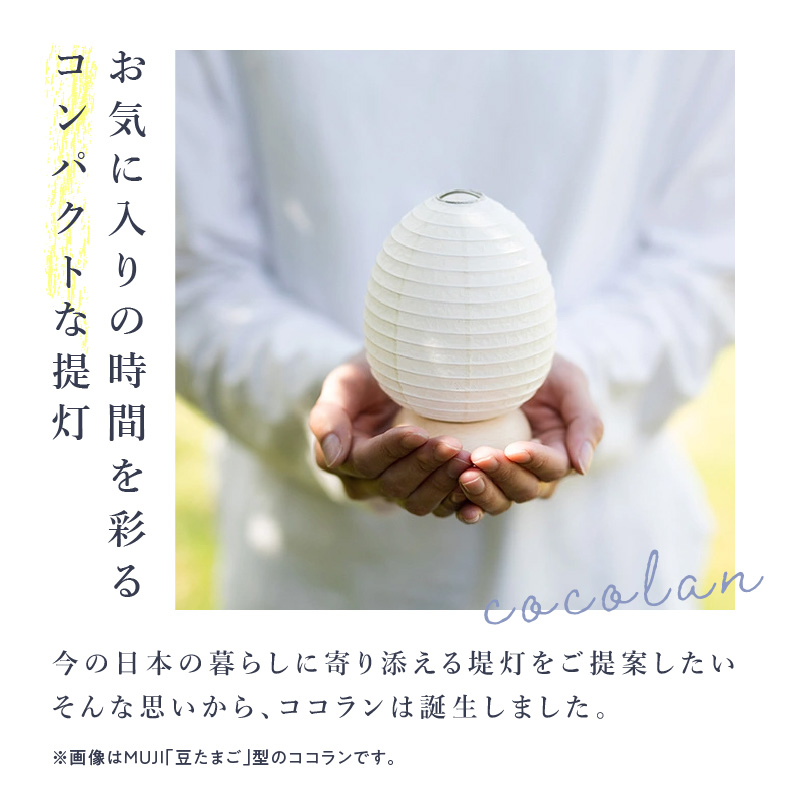 【八女提灯】cocolan　四季シリーズ　夏／Summer ょうちん 伝統工芸品 日本 職人技 温もり 光 ライト 電気 和紙 電池式 ギフト プレゼント コンパクト 新生活 ルームライト コードレス 春夏秋冬 春 夏 秋 冬