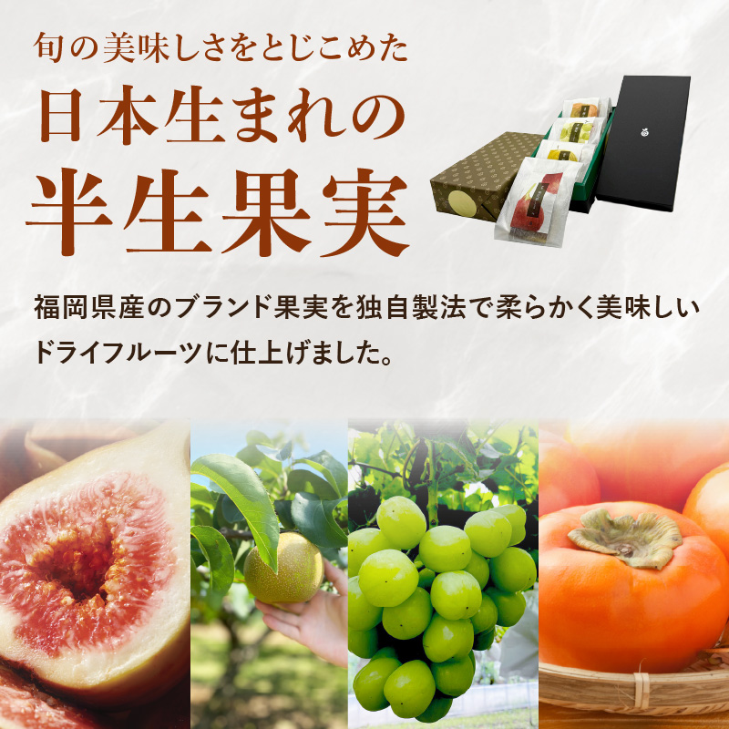 ドライフルーツ 潤果（四季果セット）  ドライフルーツ ブランド果実 柿 秋王 いちじく とよみつ姫 梨 幸水梨 シャインマスカット 着色料不使用 保存料不使用 甘味 おやつ お茶菓子 おつまみ セット 贈答品 プレゼント ギフト 福岡県 八女市