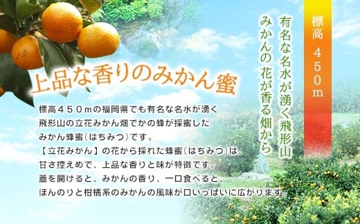 ＜国産＞かの蜂 みかん蜂蜜【300g×2個】福岡県八女市で収獲した完熟みかん蜂蜜 蜂蜜 はちみつ ハチミツ 国産 みかん 蜜柑 完熟 天然 非加熱 常温 保存 備蓄 防災食 非常食 保存食 防災グッズ 福岡県 八女市