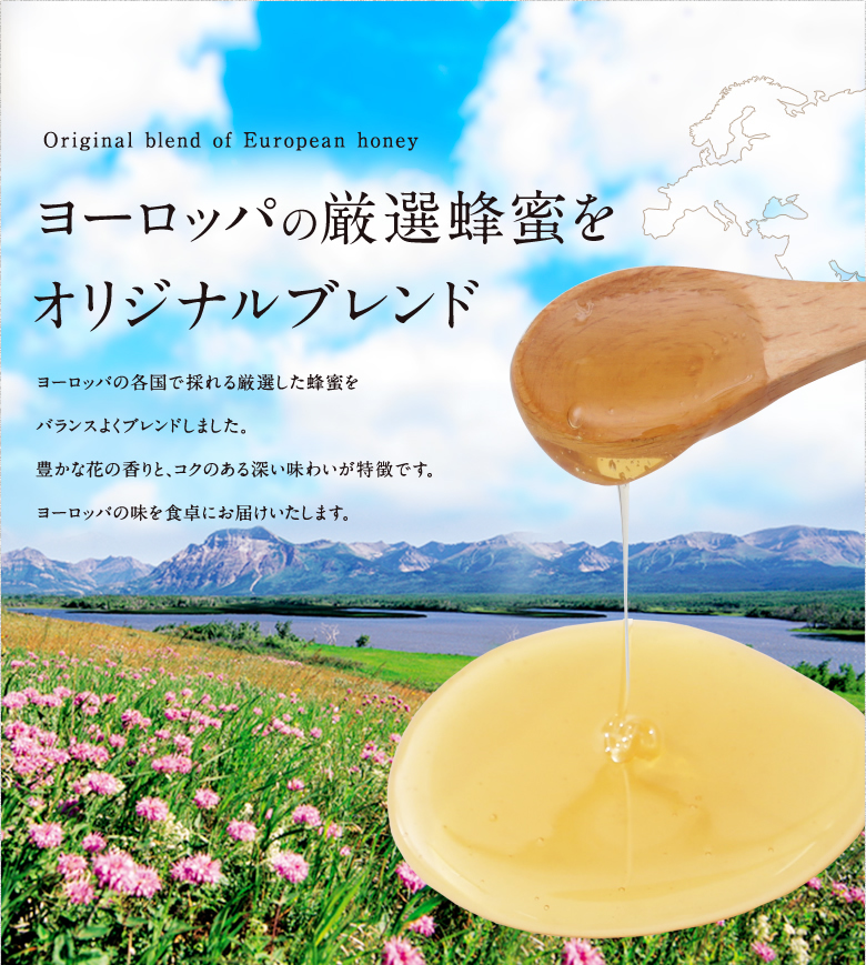 【全3回】 定期便（EU2kg） かの蜂 純粋蜂蜜 合計6kg（ヨーロピアンセレクション2kgを毎月1本お届け）