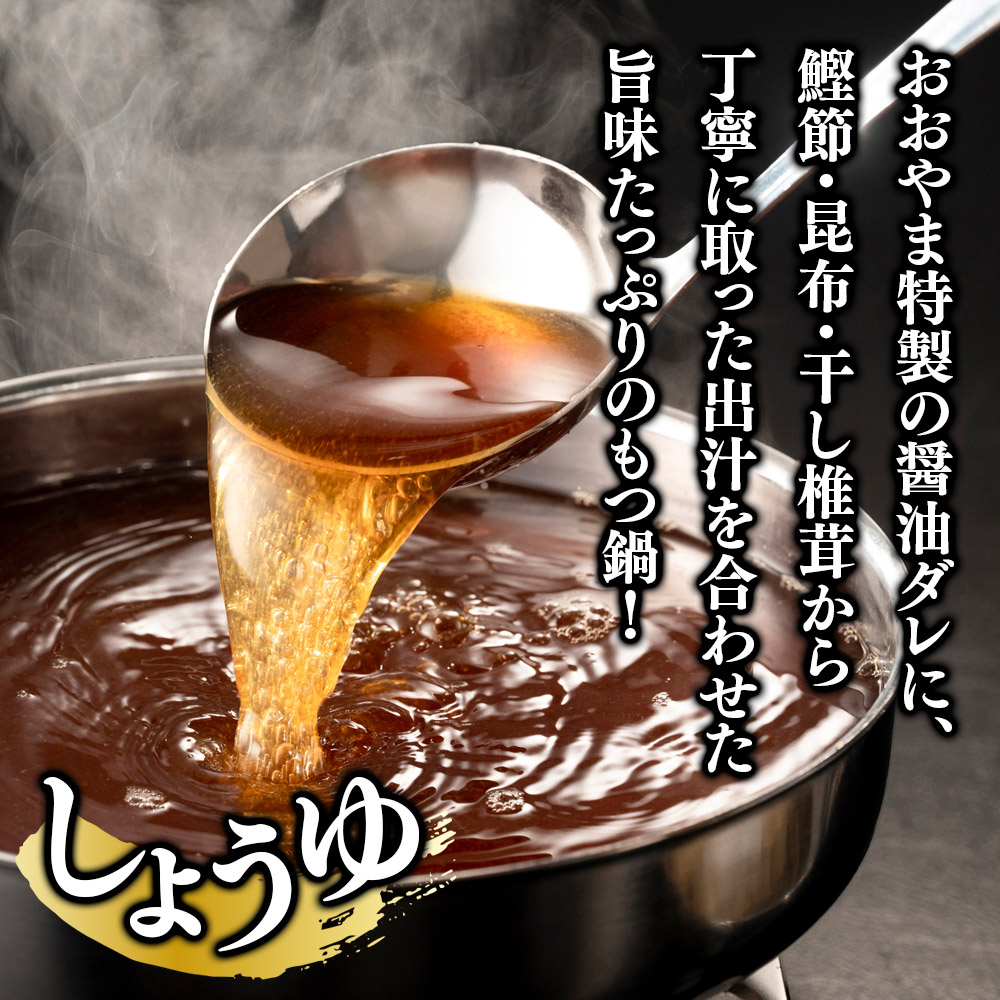 博多もつ鍋おおやま もつ鍋みそ・しょうゆ食べ比べ 各4人前（合計8人前）  もつ モツ もつ鍋 みそ味 しょうゆ味 博多 九州産 国産牛 超低温カット お取り寄せ 贈り物 冷凍保存 福岡 八女