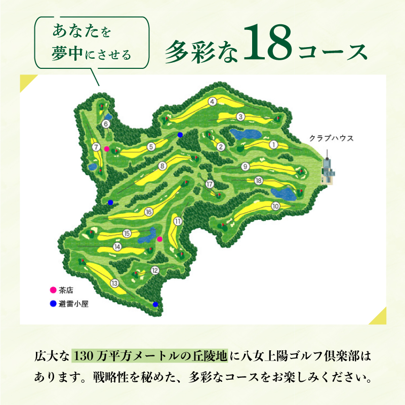 八女上陽ゴルフ倶楽部 利用券（6,000円分）