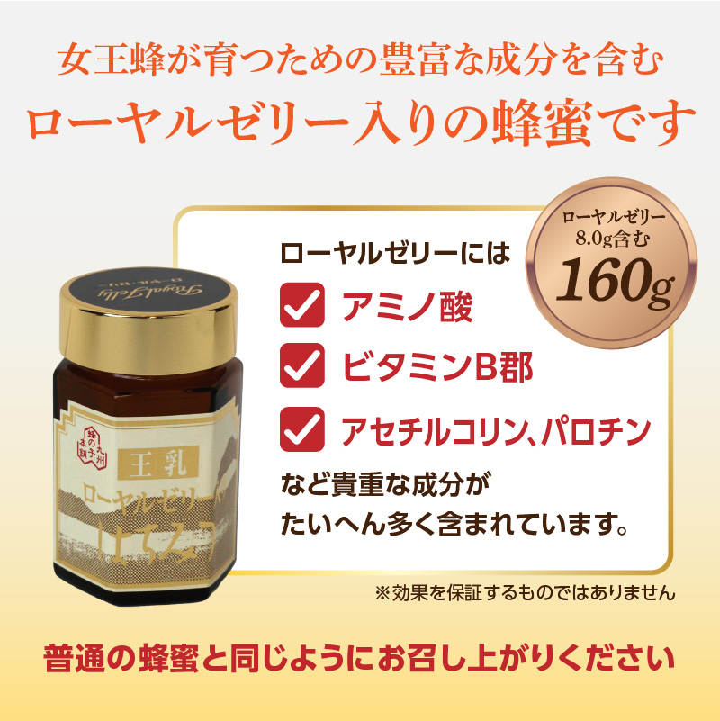 ローヤルゼリー入りはちみつ 160g