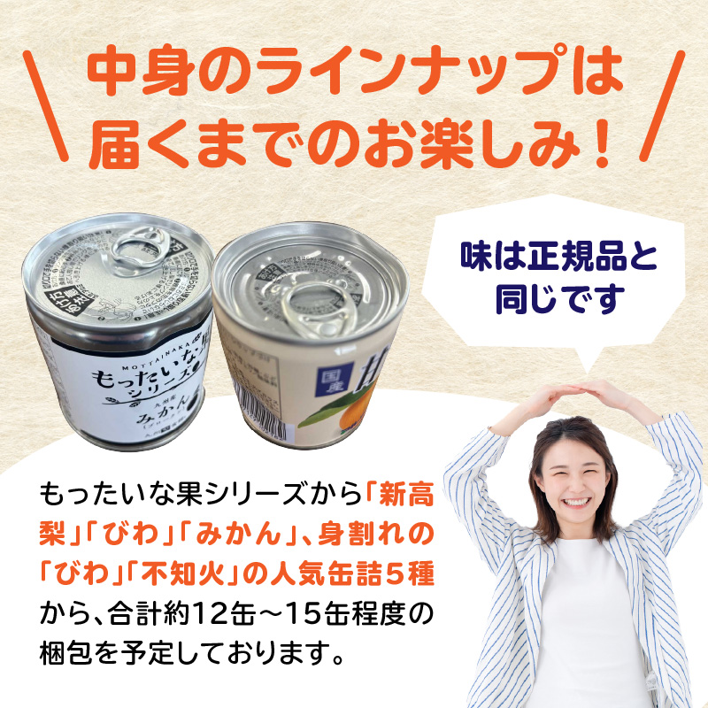 九州福岡工場直送！ 訳あり フルーツ缶詰 お楽しみ 福箱  缶詰め 国産 保存食 非常食 防災 備蓄食 フルーツ缶詰 かんづめ フルーツ 果物 身割れ 福岡県 八女市