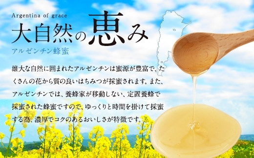 かの蜂 ピュアハニー【AR500g×3個】便利なプッシュボトルタイプ