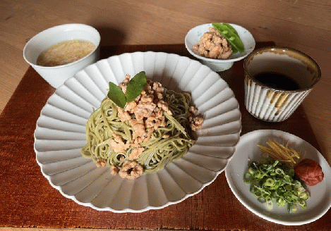 ラー麦使用！八女茶の茶そば 太麺 風味豊か 挽きたて 茹でる 焼きそば 瓦そば アレンジレシピ 福岡県 八女市