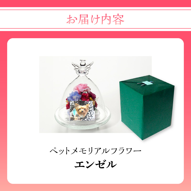 ペットメモリアル ボトルフラワー お供えお悔やみ エンゼル ドライフラワー ボトルフラワー インテリア 思い出 写真 メモリアル