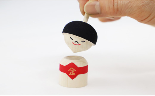 【五月人形・五月飾りに】こま人形・金太郎【独楽】