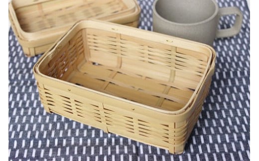 石田淳　行楽お弁当籠（一段）