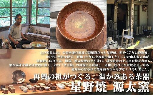 【茶器・玉露セット】幻の星野焼茶皿で日本一の玉露八女伝統本玉露を愉しむ　横町町家交流館　源太窯
