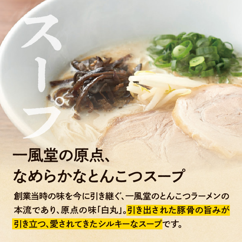 一風堂白丸ラー麦麺セット（18食）  ラーメン とんこつ 豚骨 豚骨スープ ストレート麺 ラー麦 本格 福岡 ご当地 お取り寄せ