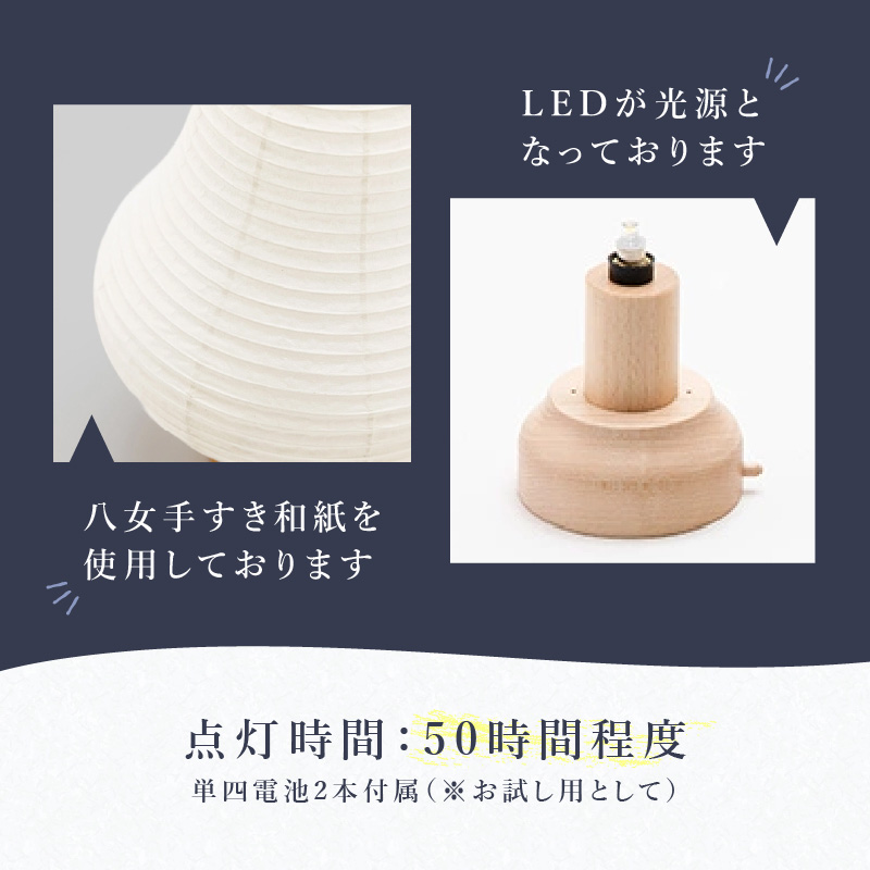 【八女提灯】cocolan　四季シリーズ　秋／Autumn ちょうちん 伝統工芸品 日本 職人技 温もり 光 ライト 電気 和紙 電池式 ギフト プレゼント コンパクト 新生活 ルームライト コードレス 春夏秋冬 春 夏 秋 冬