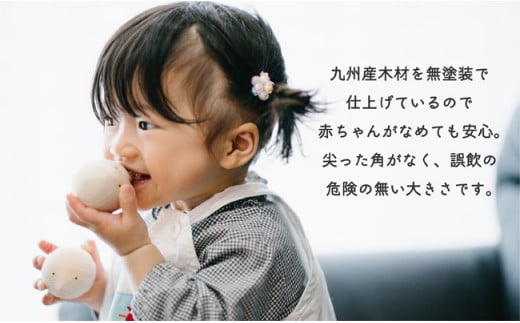 【九州産の木のおもちゃ】コロガルアニマル（イヌ） おもちゃ 積み木 赤ちゃん 子供 乳児 幼児 乳幼児 木 玩具 木製 誕生日 ギフト プレゼント