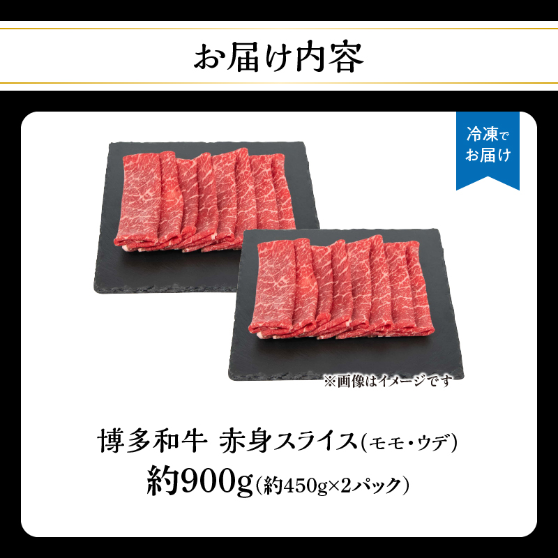 博多和牛 赤身スライス 約900g（約450g×2）