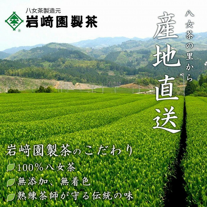 八女茶100％ 家庭用業務用煎茶 たっぷり１kg ！ お手頃品！＜岩崎園製茶＞ お茶 茶 八女茶 無添加 無着色 業務用 福岡県 八女市