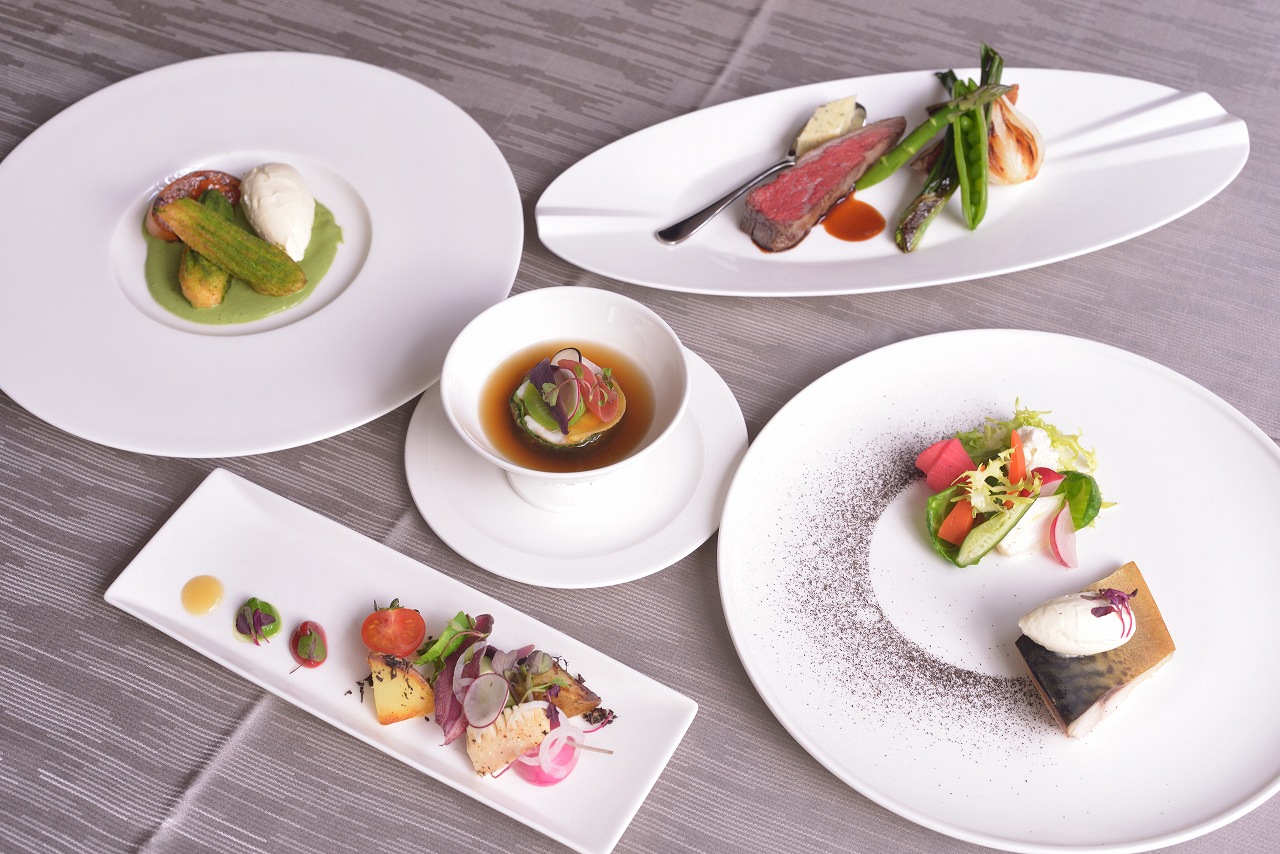 【TEAペアリング付プラン】地産地消ディナーと愉しむ5種類のお茶付き＜2食付宿泊ペアチケット＞