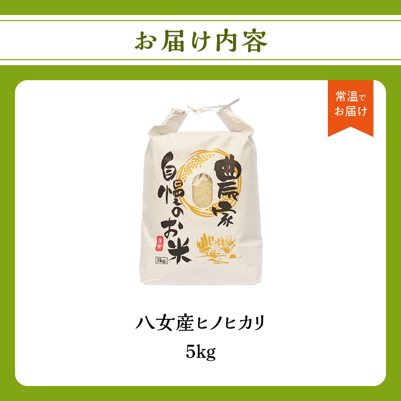 八女産ヒノヒカリ 5kg！ 清流矢部川と大地の恵み 米 白米 ご飯 粘り 甘み コク