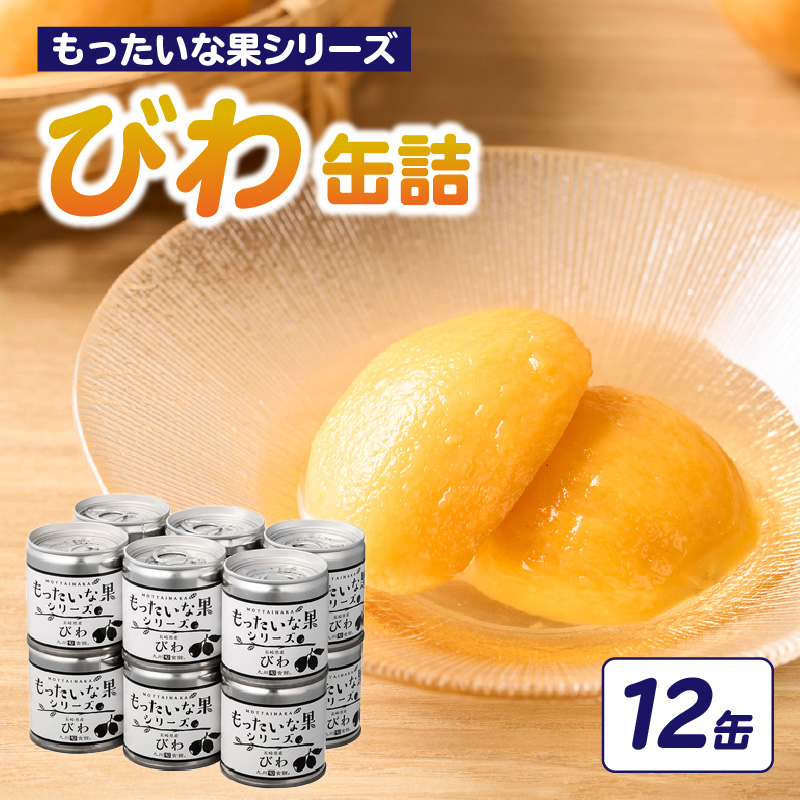 【訳あり】 もったいな果シリーズ びわ 缶詰 M2号缶×12缶 セット 国産