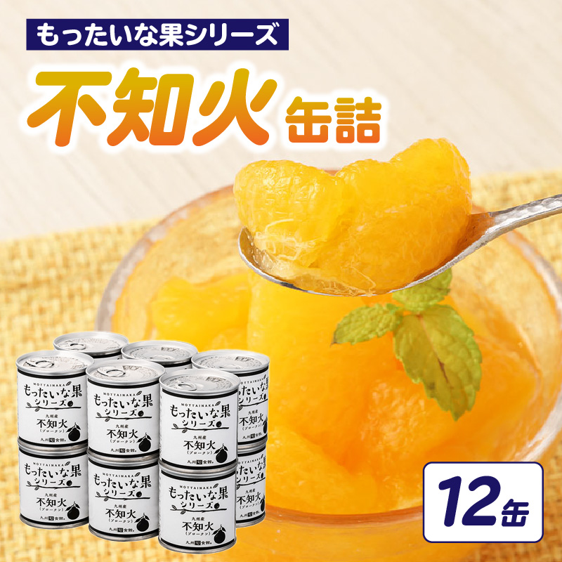 【訳あり】もったいな果シリーズ 不知火 缶詰 5号缶×12缶 セット