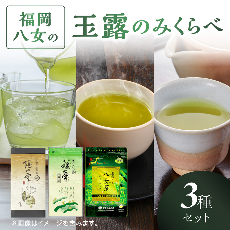 高級茶・八女茶の老舗　古賀製茶本舗　「玉露日本一」福岡八女の玉露のみくらべ 玉露 八女 福岡 高級 八女茶 お茶 茶 緑茶