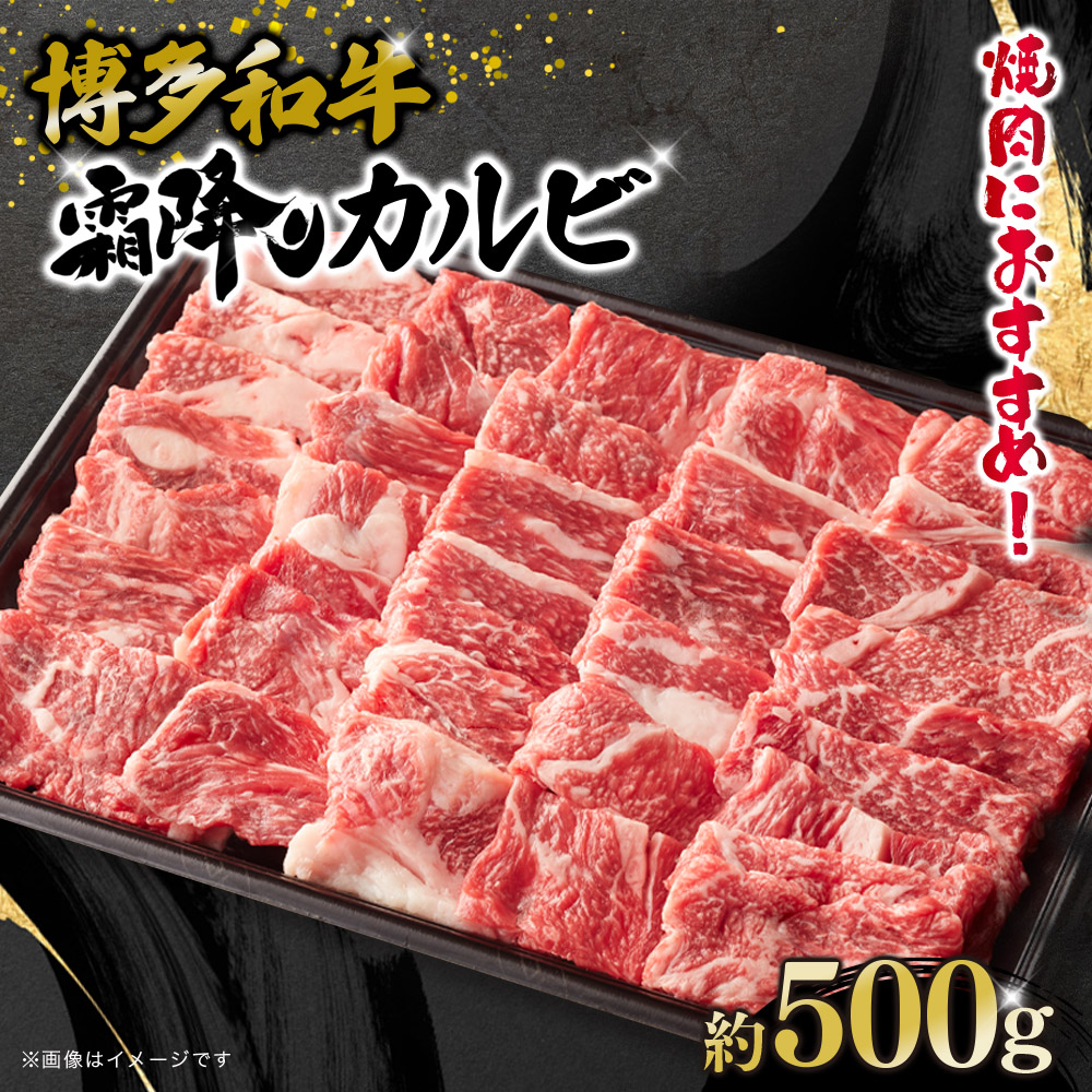 博多和牛 霜降りカルビ 約500g