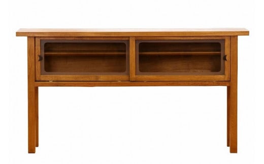 無垢材 伝統技法 オールドグラスカップボード 天然木＜配送不可：北海道・沖縄・離島＞