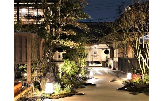 NIPPONIA HOTEL 八女福島 商家町 レストラン〈ルアン〉ディナーペアチケット【レターパック】 ディナー フレンチ 福岡 八女 料理