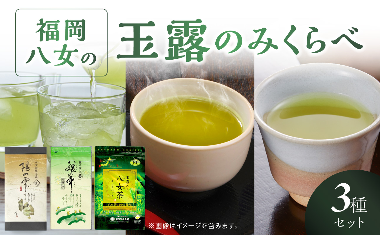 高級茶・八女茶の老舗　古賀製茶本舗　「玉露日本一」福岡八女の玉露のみくらべ 玉露 八女 福岡 高級 八女茶 お茶 茶 緑茶