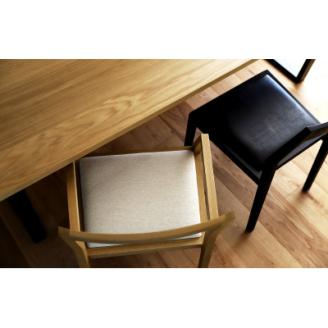 キールチェア ホワイトオーク黒塗装【高野木工】