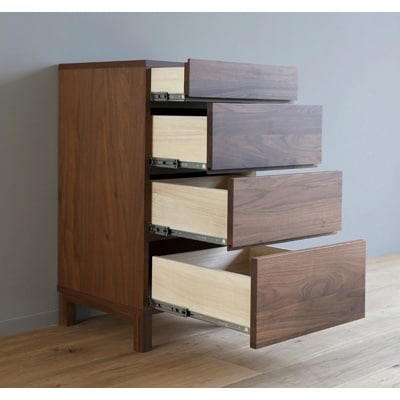 天然木製 チェスト 引出し レッチェ50サイドチェスト ウォルナット【10年保証】【高野木工】