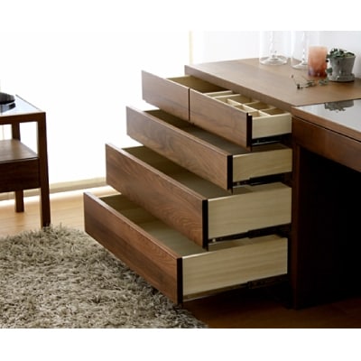 木製 収納 チェスト 箪笥 レッチェ80サイドチェスト ウォルナット【10年保証】【高野木工】