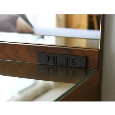 木製ドレッサー 化粧台 鏡台 レッチェ80ドレッサー ウォルナット【10年保証】【高野木工】