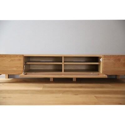 天然木製 TVボード 幅164cm　レッチェ164TVホワイトオーク材【10年保証】【高野木工】