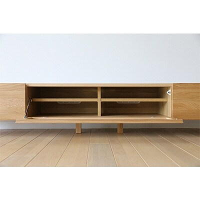 天然木製 TVボード 幅200cm　レッチェ200TVホワイトオーク材【10年保証】【高野木工】