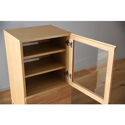 木製サイドボード レッチェ50サイドボード右開き ホワイトオーク【10年保証】【高野木工】