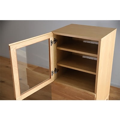 木製サイドボード レッチェ 50 サイドボード左開き ホワイトオーク【10年保証】【高野木工】