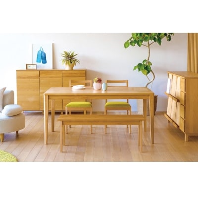 プレーンダイニングテーブルAL(200×90×70cm)【高野木工】